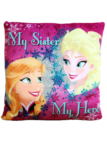 Disney Frozen My Hero | Kinder Deko-Kissen 35 x 35 cm | Eiskönigin | Wende-Motiv