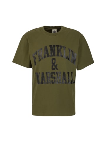 Franklin & Marshall T-Shirt Mit Gummierten Logoprint in grün