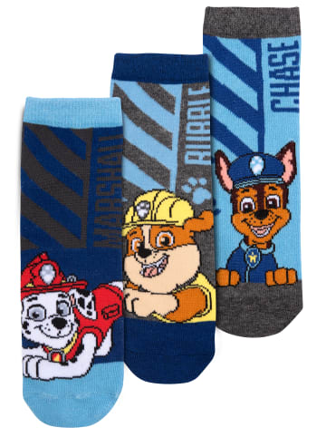 United Labels 3er Pack Paw Patrol  Sneakersocken in Mehrfarbig