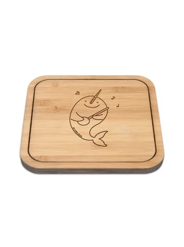 Mr. & Mrs. Panda Tassenuntersetzer Narwal Gitarre ohne Spruch in Transparent