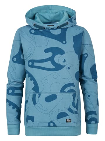 Petrol Industries Hoodie mit Allover-Muster Palatine in Blau