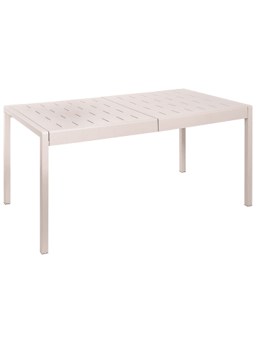 Beliani Gartentisch BARTICA in Beige - (W) 84 x (H) 76 x (L) 154 cm