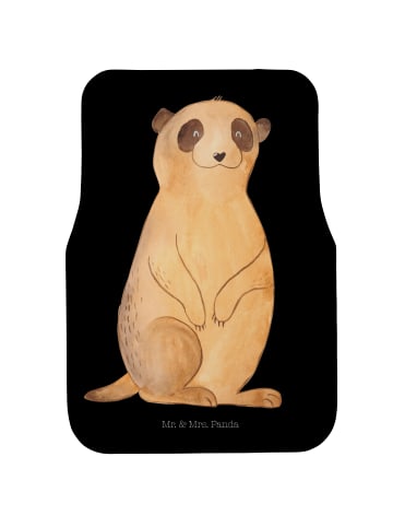 Mr. & Mrs. Panda Autoteppich Erdmännchen ohne Spruch in Schwarz