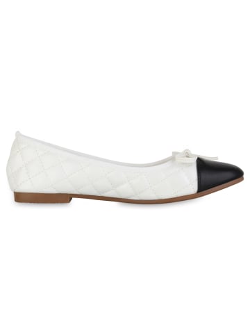 VAN HILL Klassische Ballerinas Alexandra in Weiss