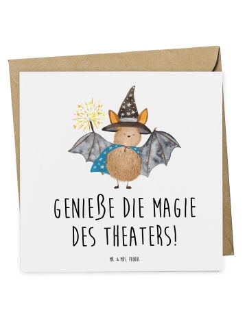 Mr. & Mrs. Panda Gutschein Magie des Theaterabends mit Spruch in Weiß