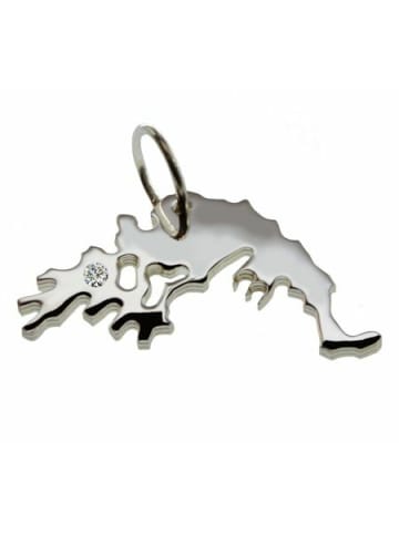 Schmuckador Griechenland Anhänger mit Brillant 0,015ct 925 Silber in silber