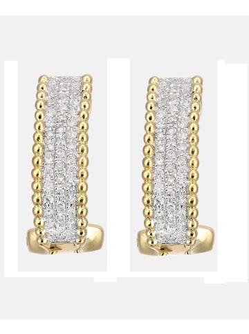 Diamant L'éternel Creolen aus 750 Gelbgold mit Diamant
