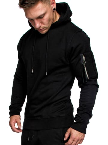 REPUBLIX Kapuzenpullover AIDEN in Schwarz