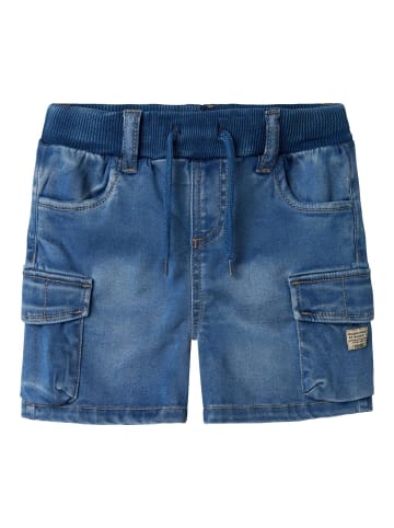 name it Shorts in Medium Blue Denim