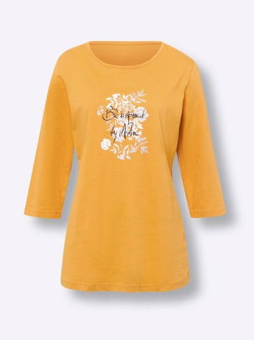 Sieh an! Shirt in ocker-weiß