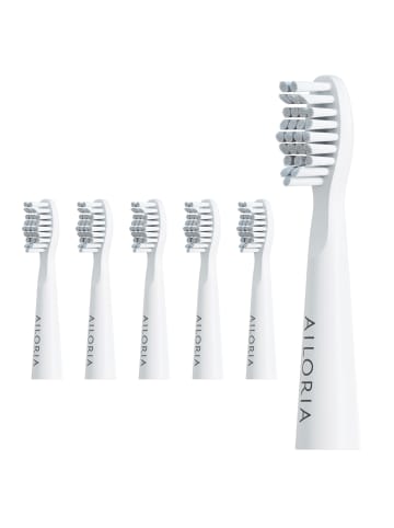 Ailoria PRO SMILE Ersatzbürstenköpfe 6er Set in weiß