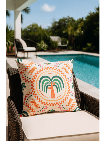 JACK Outdoor Dekokissen Motiv 45x45cm inkl. Füllung Palmengarten