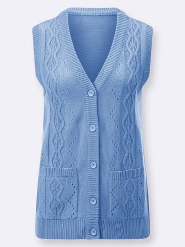 WITT WEIDEN Strickweste in himmelblau