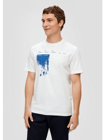 s.Oliver T-Shirt kurzarm in Weiß