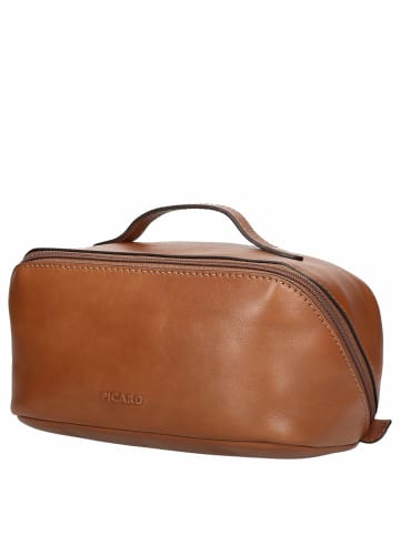 PICARD Toscana - Kulturbeutel 24 cm (schwarz) in camel