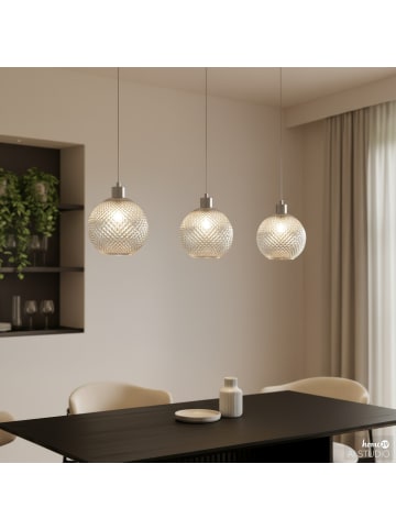 home24 Pendelleuchte NADE 3-flammig in Chrom