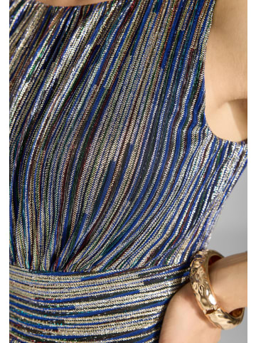 SWING Abendkleid in indigo mehrfarbig - 0001