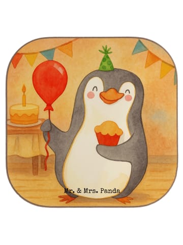 Mr. & Mrs. Panda Tassen Untersetzer Pinguin Geburtstag Design oh... in Weiß