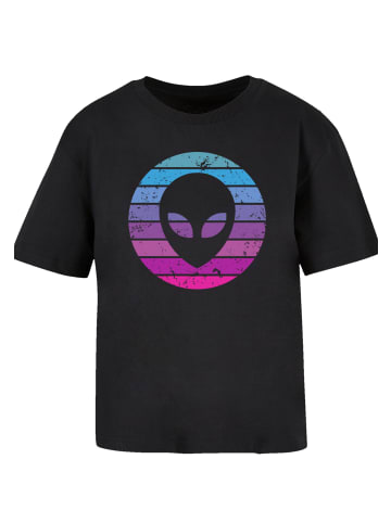 F4NT4STIC Tee Alien Kopf in schwarz