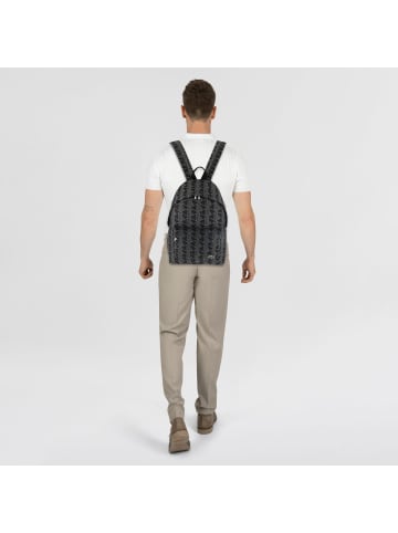 Lacoste Monogram Neocroc Daypack 43 cm Laptopfach in mono jacquard denim noir