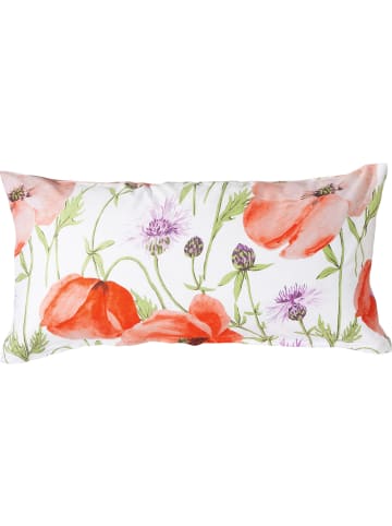 Erwin Müller Mako-Satin Kissenbezug in orange-weiß