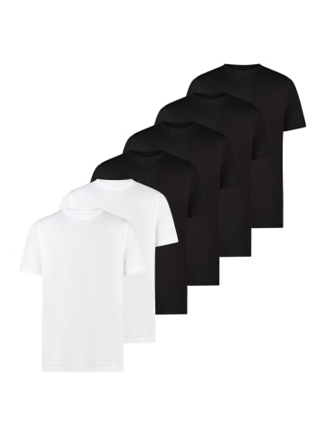 Lerros T-Shirt Basic in Schwarz / weiß