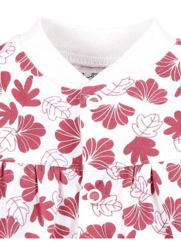 Nini Strampler Floral in rot weiß