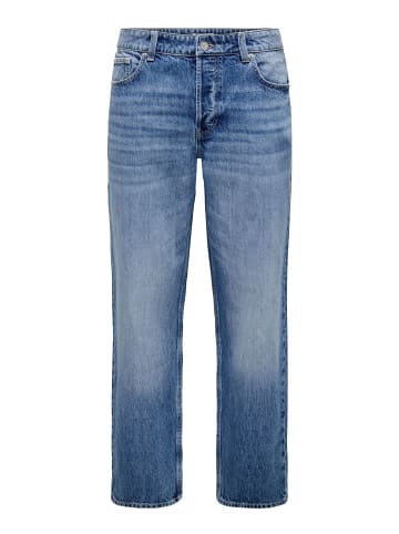ONLY & SONS Locker geschnitten in Medium Blue Denim