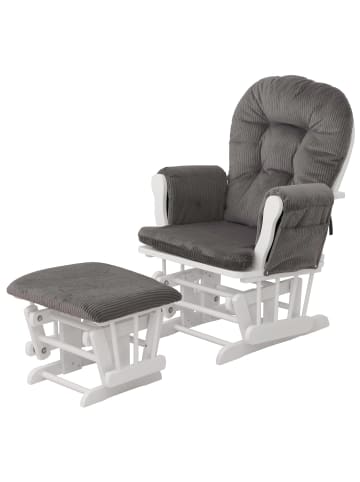 MCW Relaxsessel C76, Dunkelgrau Gestell weiß