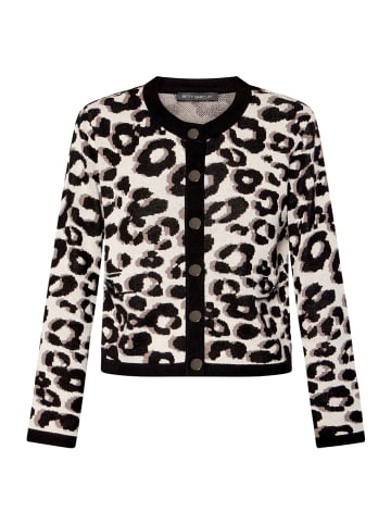 Betty Barclay Strick-Cardigan mit Jacquard in Patch Black/Beige