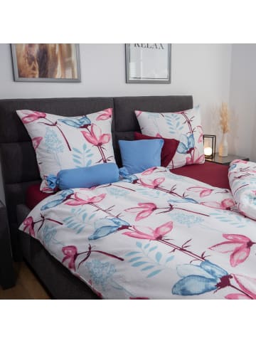 Casa Colori Seastar Casa Colori Microfaser Seersucker Bettwäsche - Blumen  in bunt