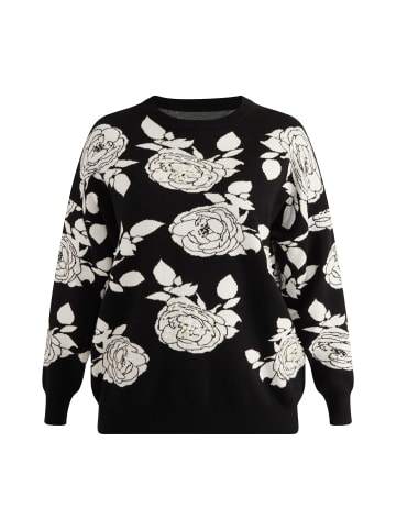 Albee Women Pullover Mit Perlen in Schwarz Weiss
