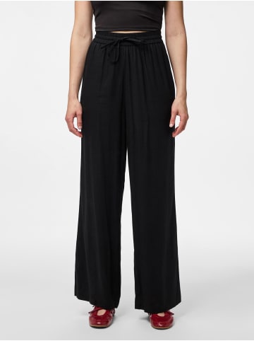 Pieces Hose mit weitem Bein in Black