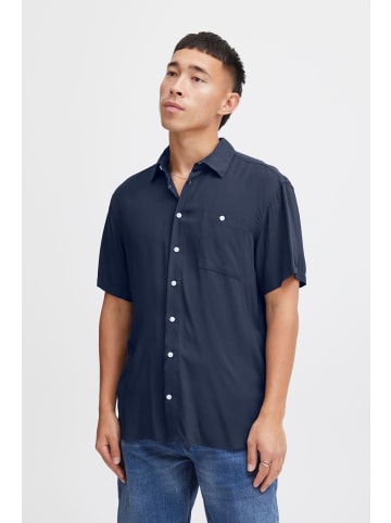 BLEND Kurzarmhemd BHShirt 20716363 lässiges Kurzarmhemd mit Tasche in Blau