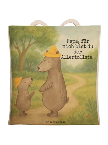 Mr. & Mrs. Panda Tasche Bären mit Hut Design mit Spruch in Weiß