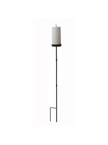 MARELIDA LED Solar Kerze mit Gartenstecker Outdoorkerze auf Stab H: 117cm