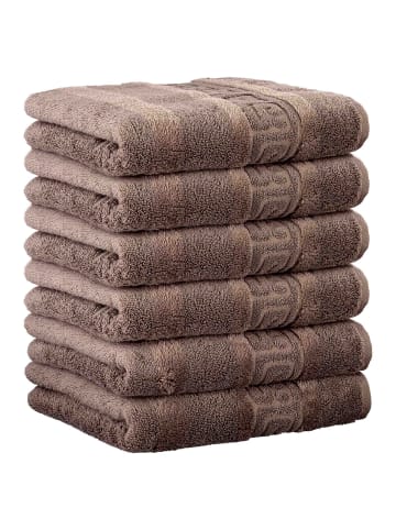 Cawö Gästetuch 6er Pack in Walnuss