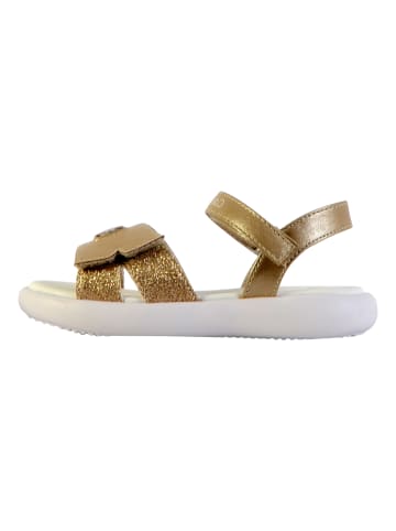 Calvin Klein Kinder-Sandalen mit Klettverschluss, Jeans-Look, V3A2-8050 Grau