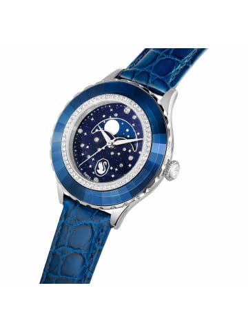 Swarovski Analoguhr für Damen in blau
