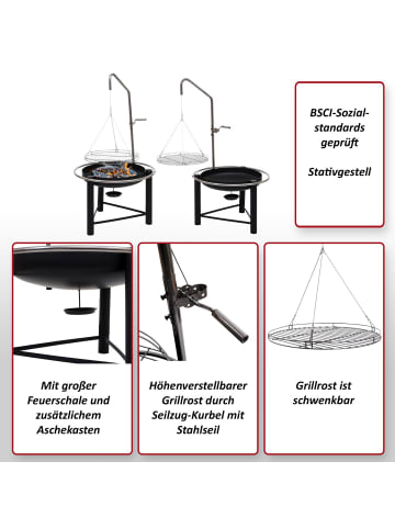 MCW BBQ Schwenkgrill K92 höhenverstellbar, Standard