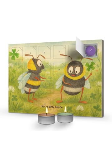 Mr. & Mrs. Panda adventskalender kerzen Hummeln Kleeblatt Design... in Weiß