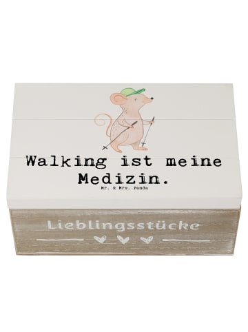 Mr. & Mrs. Panda Erinnerungskiste Maus Walking mit Spruch in Weiß