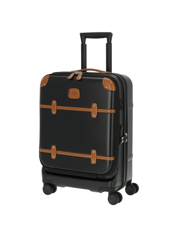 BRIC`s Bellagio - 4-Rollen-Kabinentrolley mit Organizer S 55 cm in schwarz