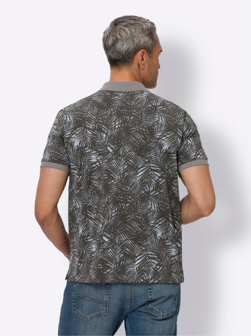 Sieh an! Poloshirt Halbarm in graphit-bedruckt