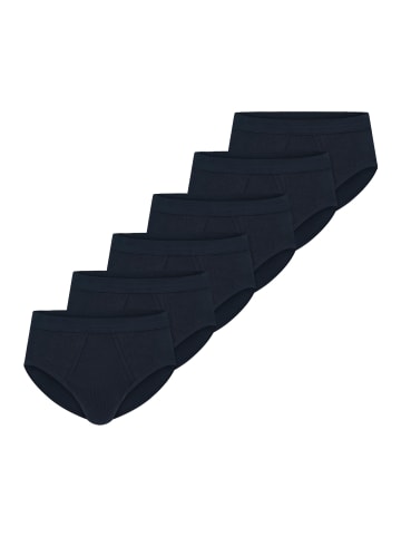 Schiesser Sportslip / Unterhose Cotton Essentials Feinripp in Blau