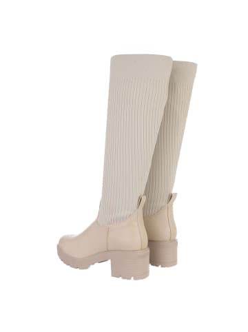 Ital-Design Stiefel in Beige