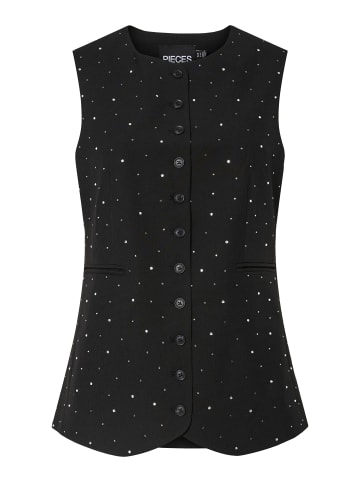 Pieces Weste in Black