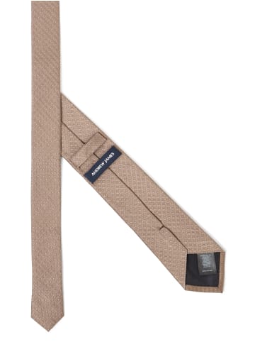Andrew James Krawatte in taupe beige - 0002