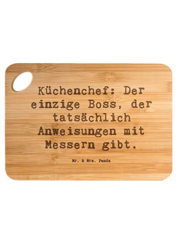 Mr. & Mrs. Panda Brett Spruch Koch Anleitung mit Spruch in Braun