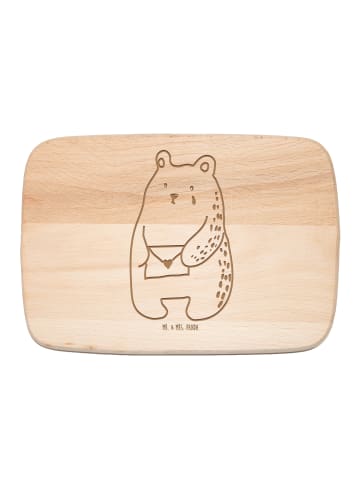 Mr. & Mrs. Panda Frühstücksbrett Bär Vermissen ohne Spruch in Transparent